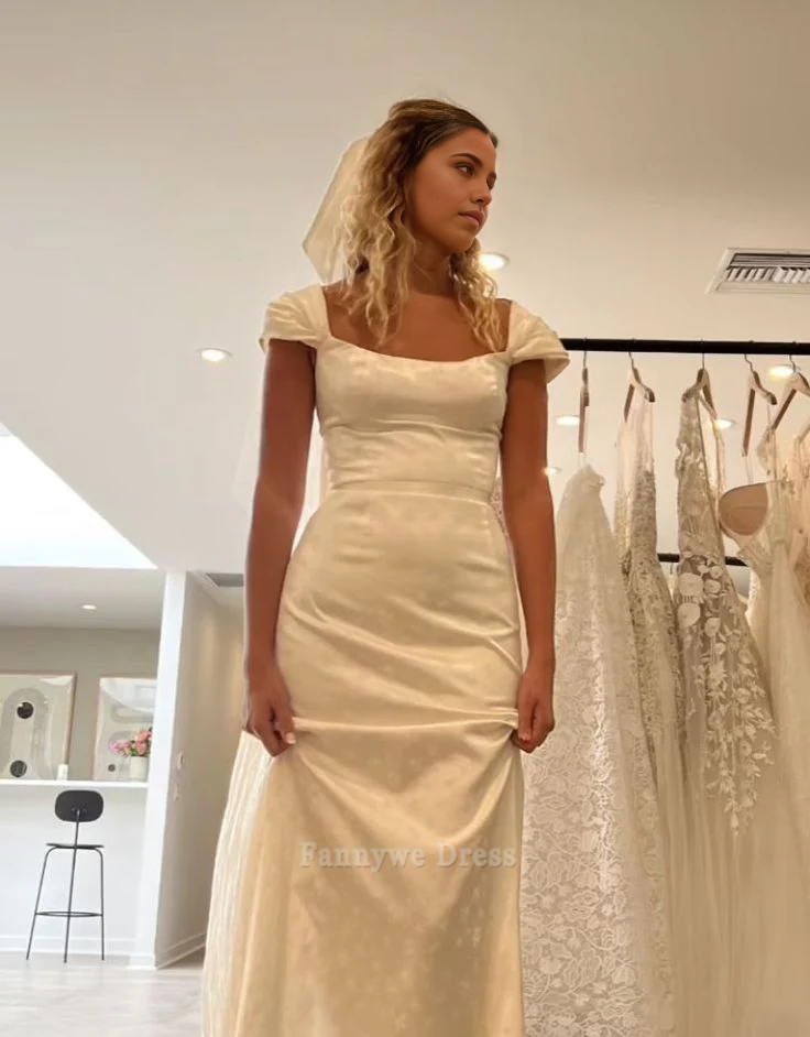 Vestido de noche blanco de satén sin mangas para dama de honor, vestido formal, vestido de fiesta